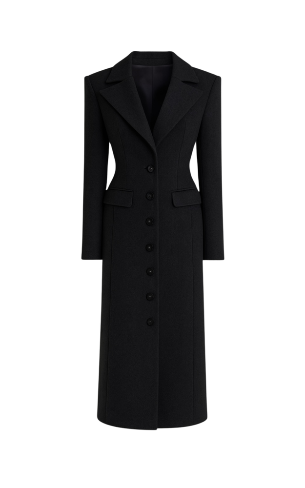 PŁASZCZ DEMI CZARNY