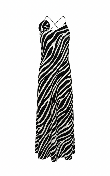SUKIENKA ZOYA ZEBRA WILD FLOW