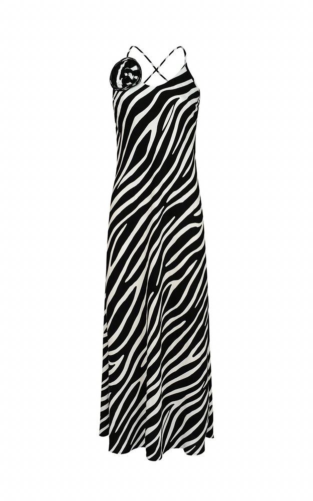 SUKIENKA ZOYA ZEBRA WILD FLOW 
