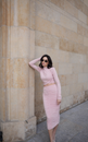 SPÓDNICA LOREN MAXI POWDER ROSE