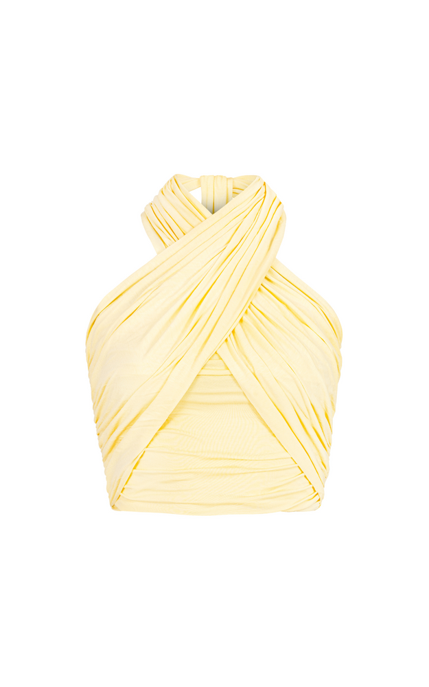 TOP LENA YELLOW BUTTER