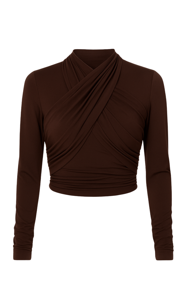CROP TOP LENA BROWN