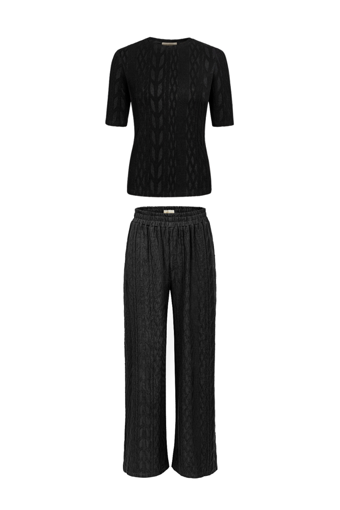 SPODNIE SWETERKOWE NASTYA BLACK