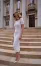 SUKIENKA LORENA MAXI WHITE