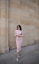 SPÓDNICA LOREN MAXI POWDER ROSE