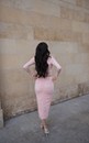 SPÓDNICA LOREN MAXI POWDER ROSE