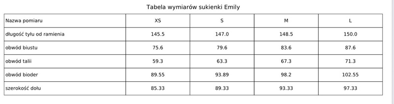 SUKIENKA EMILY 