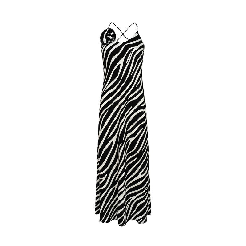 SUKIENKA ZOYA ZEBRA WILD FLOW 