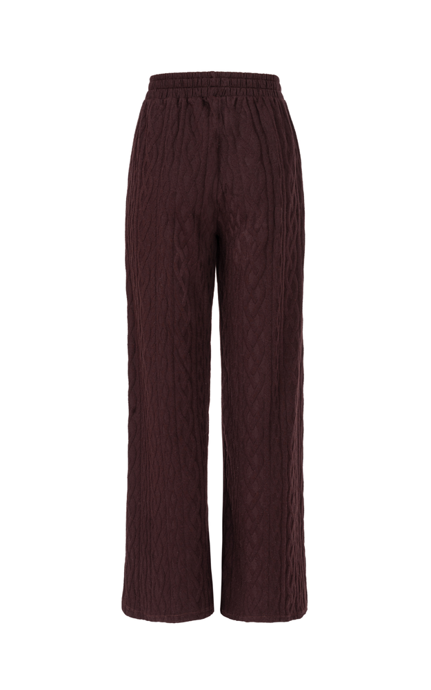 SPODNIE SWETERKOWE NASTYA BROWN