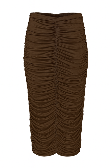 SPÓDNICA LOREN MAXI BROWN
