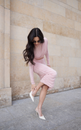 SPÓDNICA LOREN MAXI POWDER ROSE