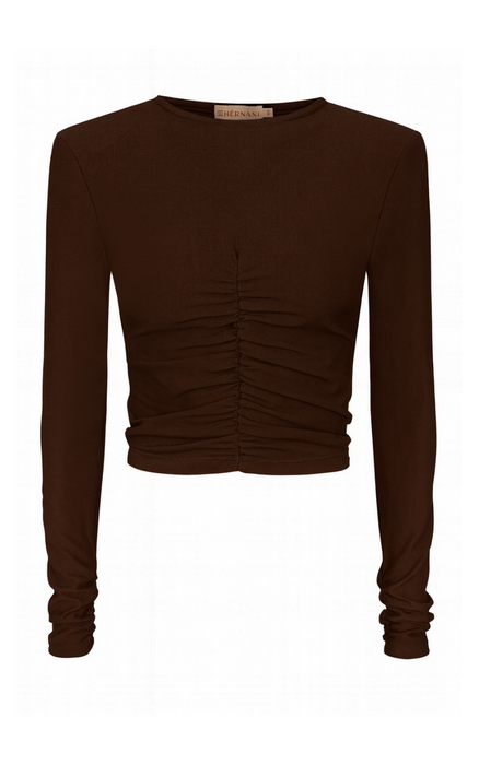 CROP TOP MARGOT BROWN