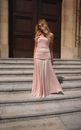 CAROLINE MAXI DRESS POWDER ROSE
