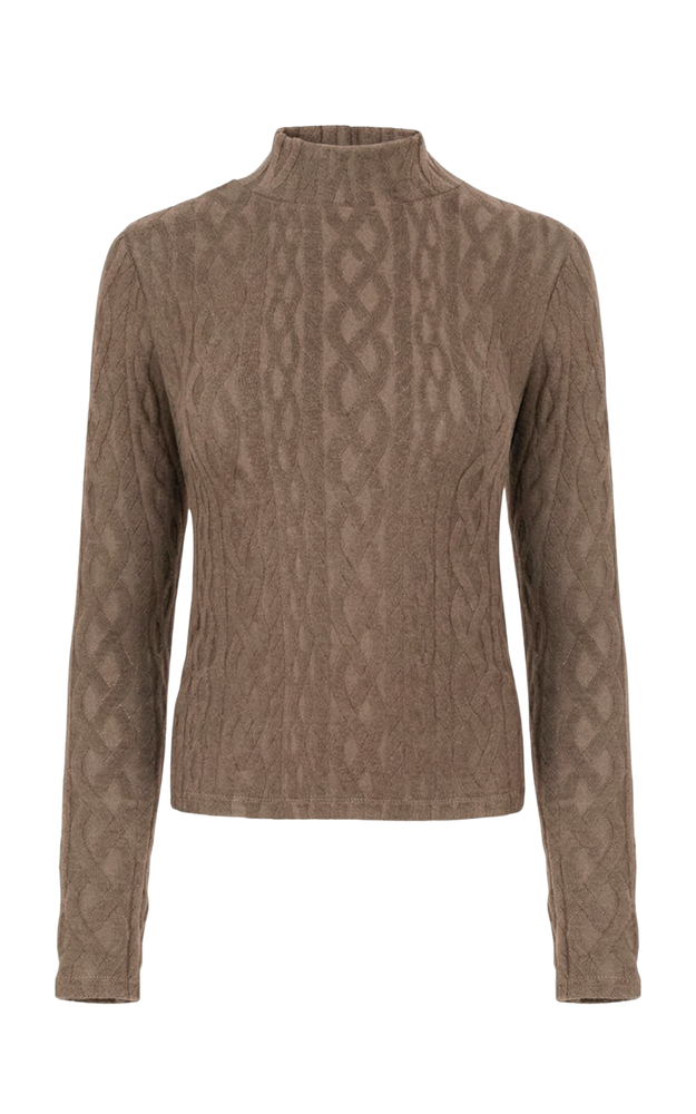 SWETER NASTYA DARK TAUPE
