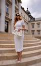 SUKIENKA LORENA MAXI WHITE