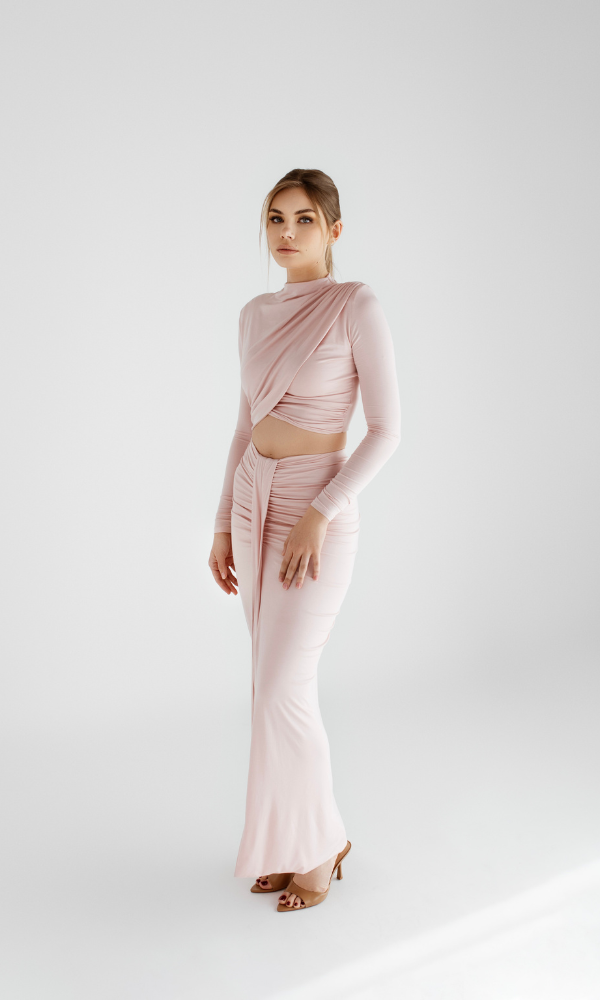 CROP TOP IVY POWDER ROSE