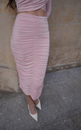 SPÓDNICA LOREN MAXI POWDER ROSE