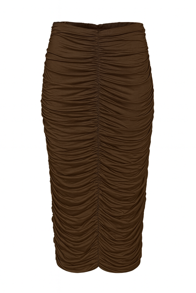 SPÓDNICA LOREN MAXI BROWN