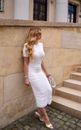 SUKIENKA LORENA MAXI WHITE