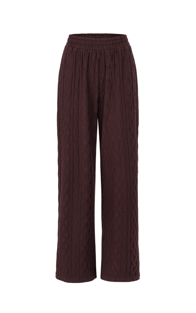 SPODNIE SWETERKOWE NASTYA BROWN