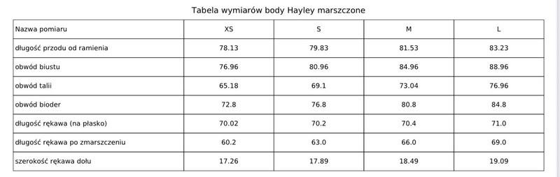 BODY HAILEY CAPPUCINO 