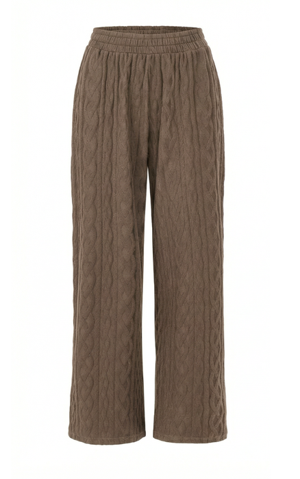 SPODNIE NASTYA DARK TAUPE