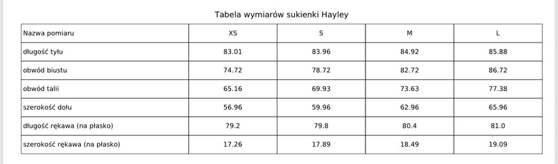 SUKIENKA HAILEY CHERRY