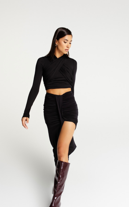CROP TOP LENA BLACK