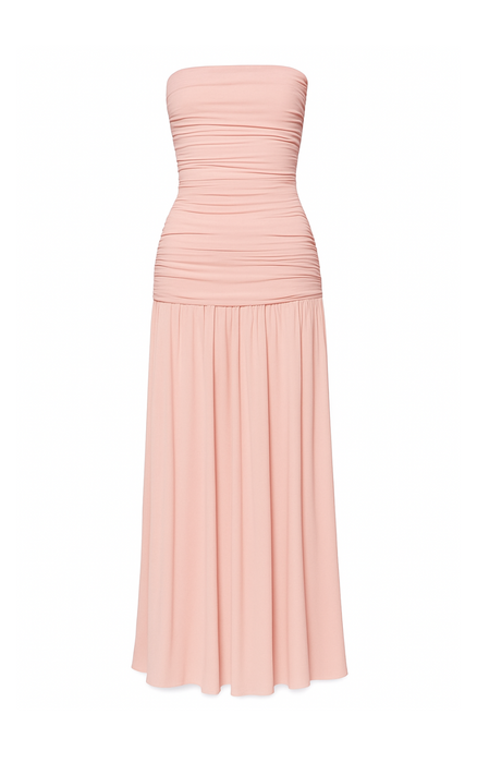 CAROLINE MAXI DRESS POWDER ROSE
