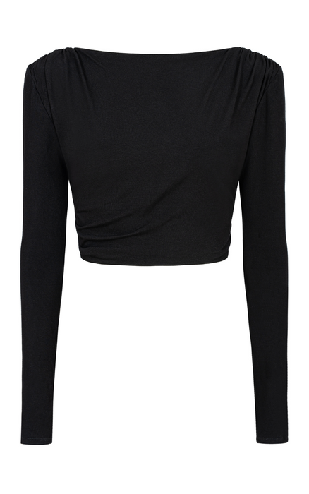  CROP TOP MARGARET BLACK 