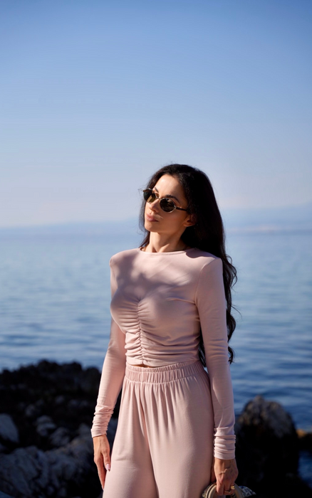 CROP TOP MARGOT POWDER ROSE